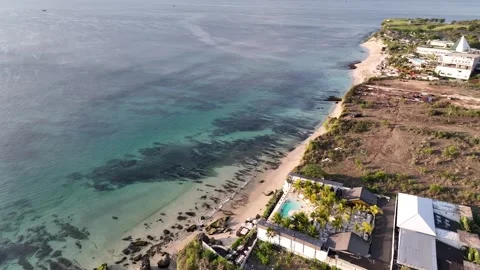 Thomas Beach From Above, Bali Video stock 293059170