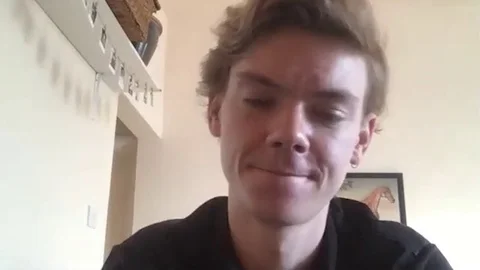 Thomas Brodie-Sangster is interviewed for The Queens Gambit - 2020 Video stock 144641320