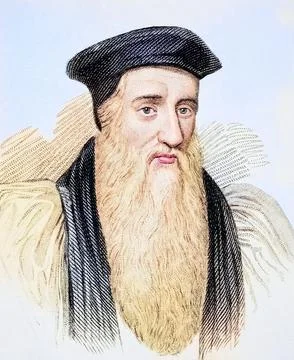 Thomas Cranmer, 1489-1556, First Protestant Archbishop of Canterbury 1533-56 Stock Illustration