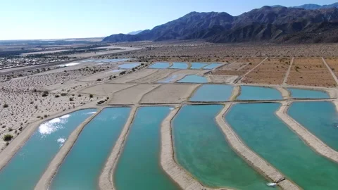 Thomas E. Levy Groundwater Replenishment Facility in La Quinta, California 库存影片 171695354