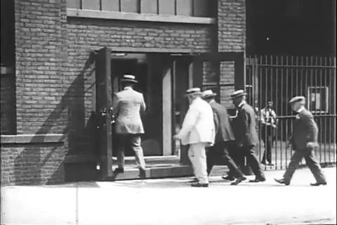 Thomas Edison _Making light bulbs _1 1922 Video stock 247774117