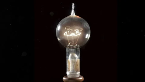 Thomas Edison first light bulb 库存影片 269965007