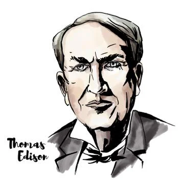 Thomas Edison Stock Illustration