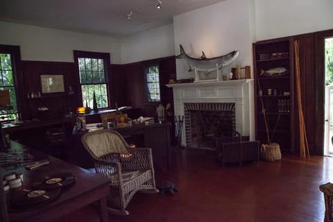 Thomas Edison study at the Edison and Ford Winter Estates. Stock Photos