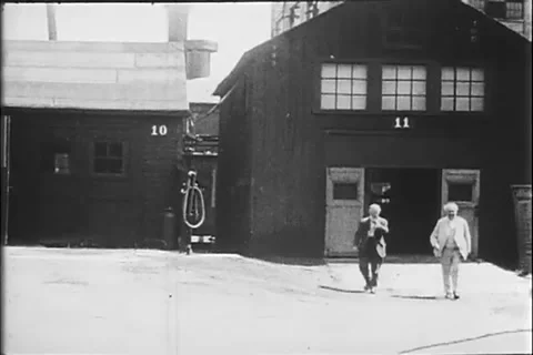 Thomas Edison Testing Crate and Packing Technology 1922 Stock Footage 247777264