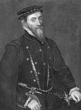 Thomas Gresham (1519-1579) on engraving from 1838. English merchant and Stock-Illustration