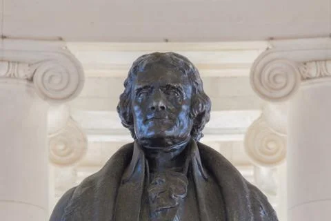 Thomas Jefferson bust Stock Photos