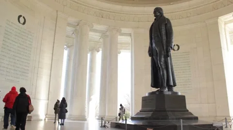 Thomas Jefferson Memorial Stock Footage 56358790