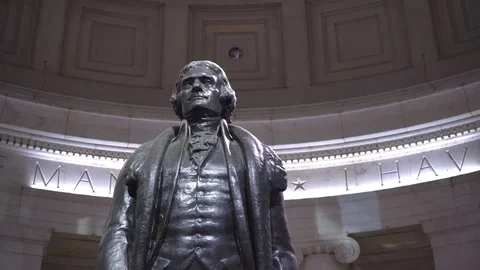 Thomas Jefferson memorial, slider shot - Washington DC Stock Footage