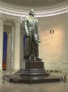 Thomas Jefferson at night Stock Photos
