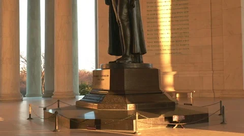 Thomas Jefferson statue Stock Footage 60029894