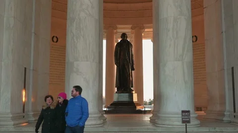 Thomas Jefferson Statue Stock Footage 60029902