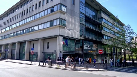 Thomas Mann College in Paris - CITY OF PARIS, FRANCE - SEPTEMBER 04, 2023 Stock Footage 258181058