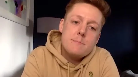 Thomas Turgoose is interviewed on zoom about season 1 of 'Intergalactic' - 2021 Video stock 157437386