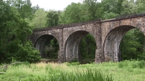 Thomas Viaduct - Windy Day Stock Footage 81755685