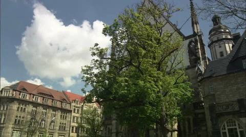 The Thomaskirche in Leipzig, Germany Stock Footage 59334732