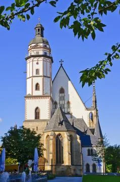 Thomaskirche in leipzig Stock Photos
