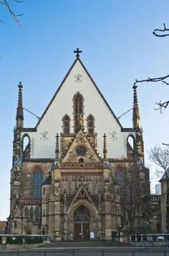 Thomaskirche in leipzig Stock Photos