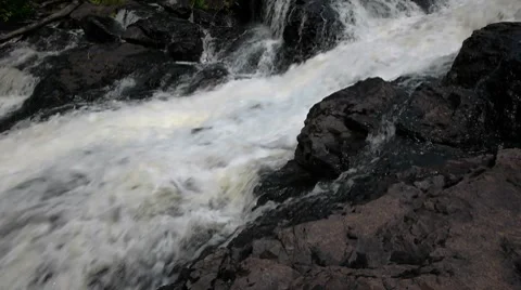 Thompson Falls Stock Footage 8365576