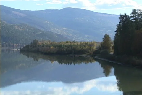 Thompson River summer pull out Stock Footage 370908