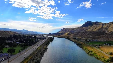 Thomson Glacier River Kamloops 5 Video stock 78262127