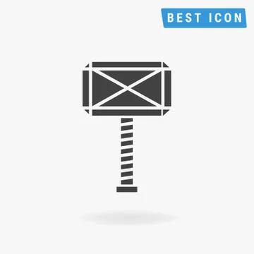 Thor Hammer Icon, vector icon eps10. Stock Illustration