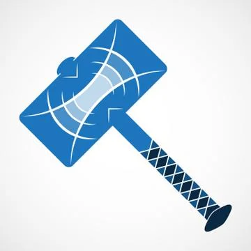 Thor Hammer icon. Vector illustration Stock Illustration