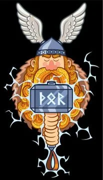 Thor Portrait Stockillustratie