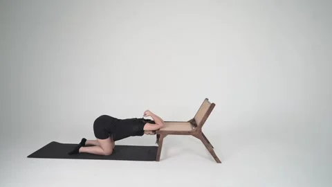 Thoracic Extension Stretching Stock Footage 314194484