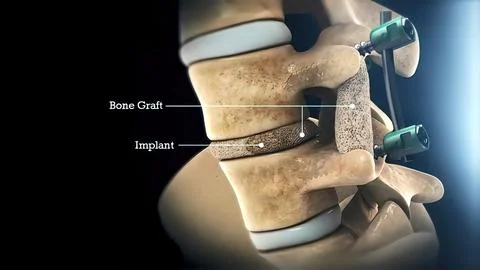 Thoracic spine Stock Illustration
