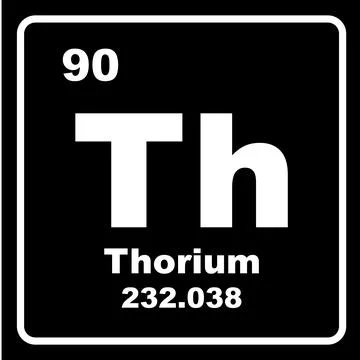 Thorium chemistry icon Stock Illustration