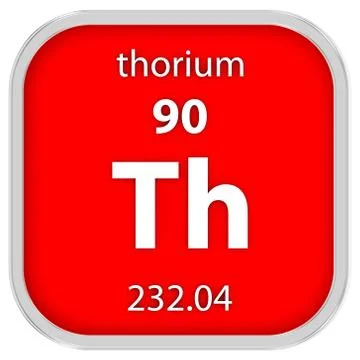 Thorium material sign Fotos Stock