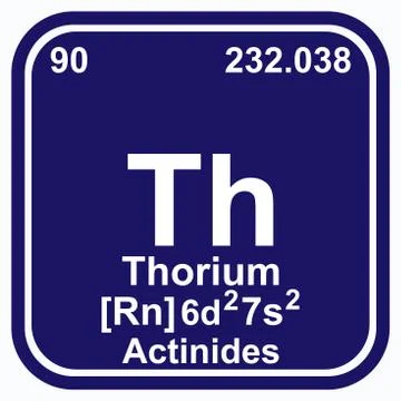 Thorium Periodic Table of the Elements Vector illustration eps 10 스톡 일러스트