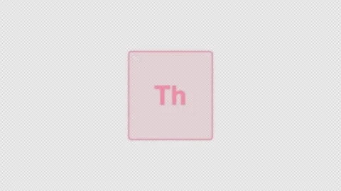 Thorium Th Periodic Table Element Tile Clean No Text Animation Video Overlay Alp 動画素材 339366633