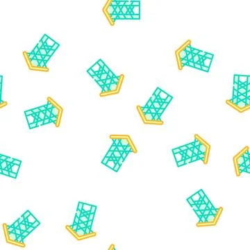 Thorn crown chapel vector seamless pattern Illustrazione stock