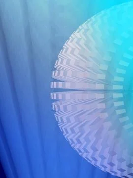 Thorny sphere in the rays of blue light Stockillustratie
