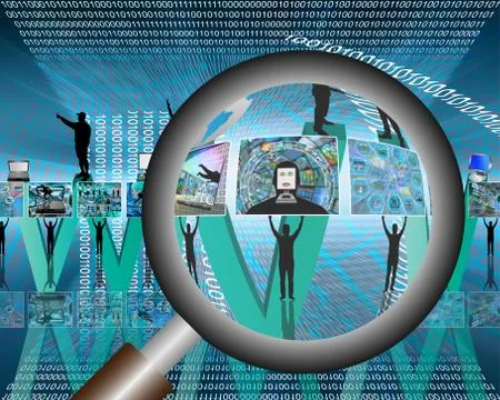 Thorough search Stock-Illustration