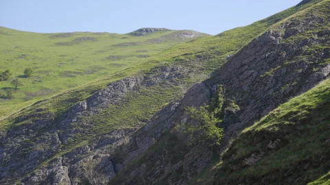 Thorpe Cloud walk at Dovedale, The Peak District Stock Footage 308756393