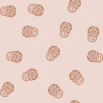 Thought bubble brainstorm line seamless pattern 스톡 일러스트