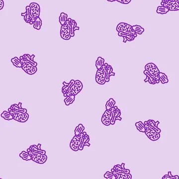 Thought bubble brainstorm line vector seamless pattern イラスト素材