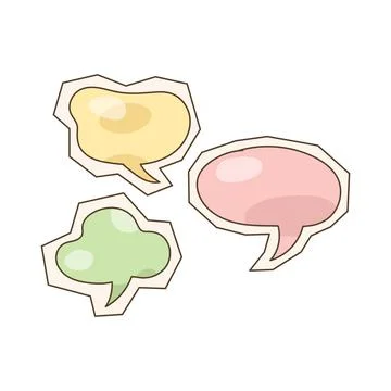 Thought bubble cutout Stock Illustration