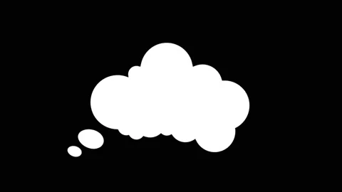 Thought bubble, e-mail, text message. Speech bubble animation Video stock 163276426