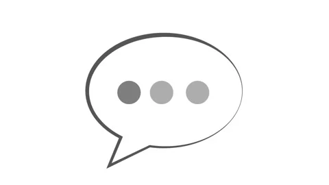 Thought bubble, e-mail, text message. Speech bubble animation Stock Footage 163276820