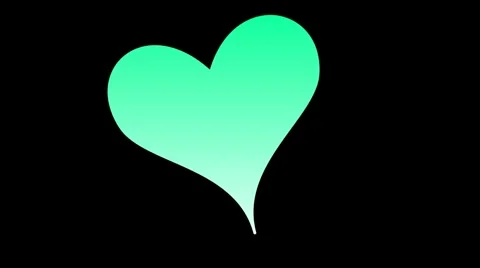 Thought Bubble Hart 02 Stock Footage 2899366