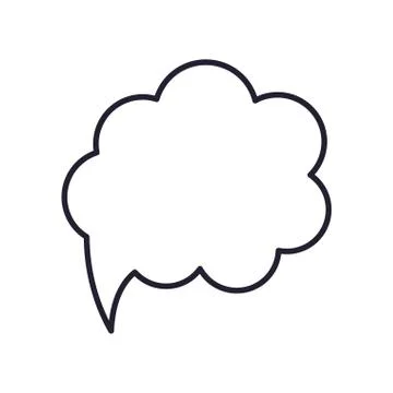 Thought bubble icon Stock Illustration