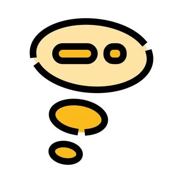 Thought bubble icon representing thinking process and ideas Stockillustratie