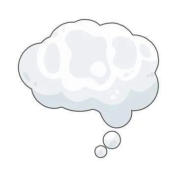 Thought bubble illustration Stock Illustration