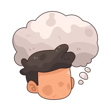 Thought bubble illustration Stock Illustration