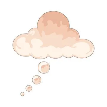 Thought bubble illustration 스톡 일러스트