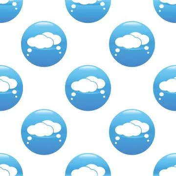 Thought bubble sign pattern Stockillustratie